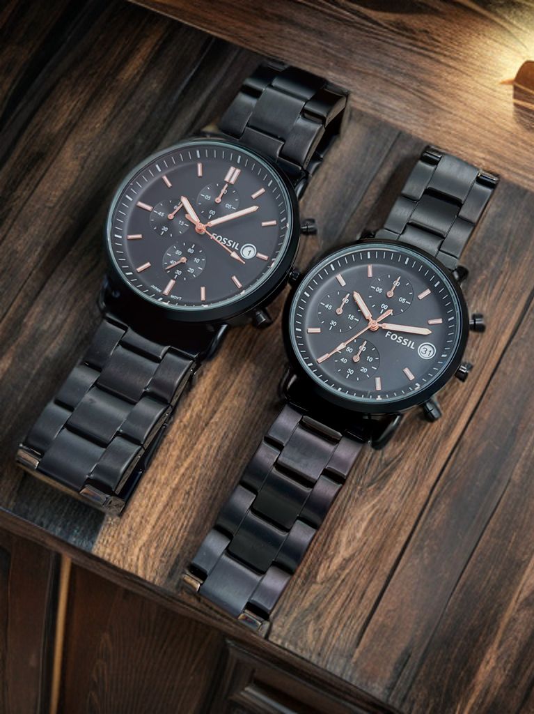 Fossil Commuter Black couple limited edition