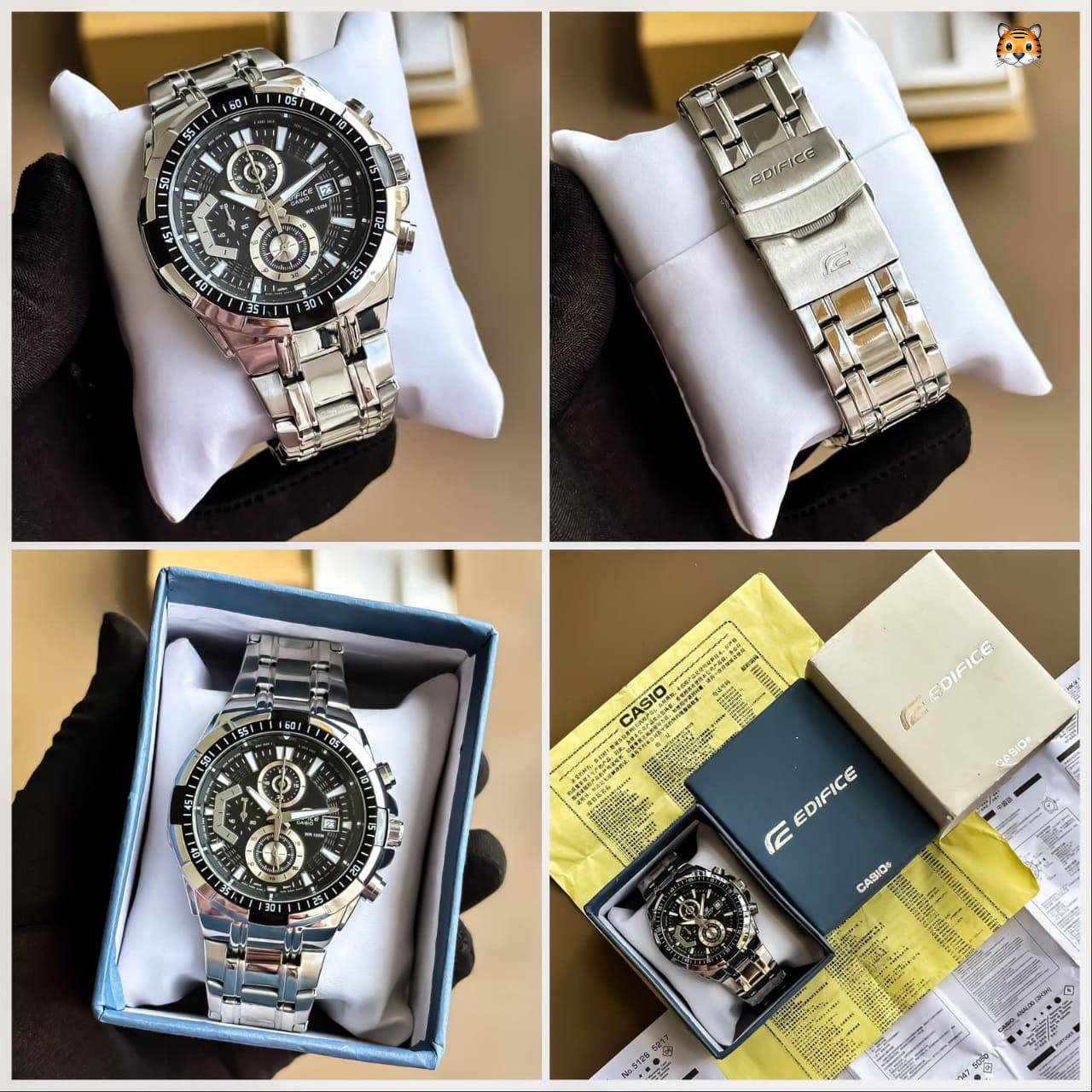 Casio EDifice EFR-539 Stainless Steel White Analog