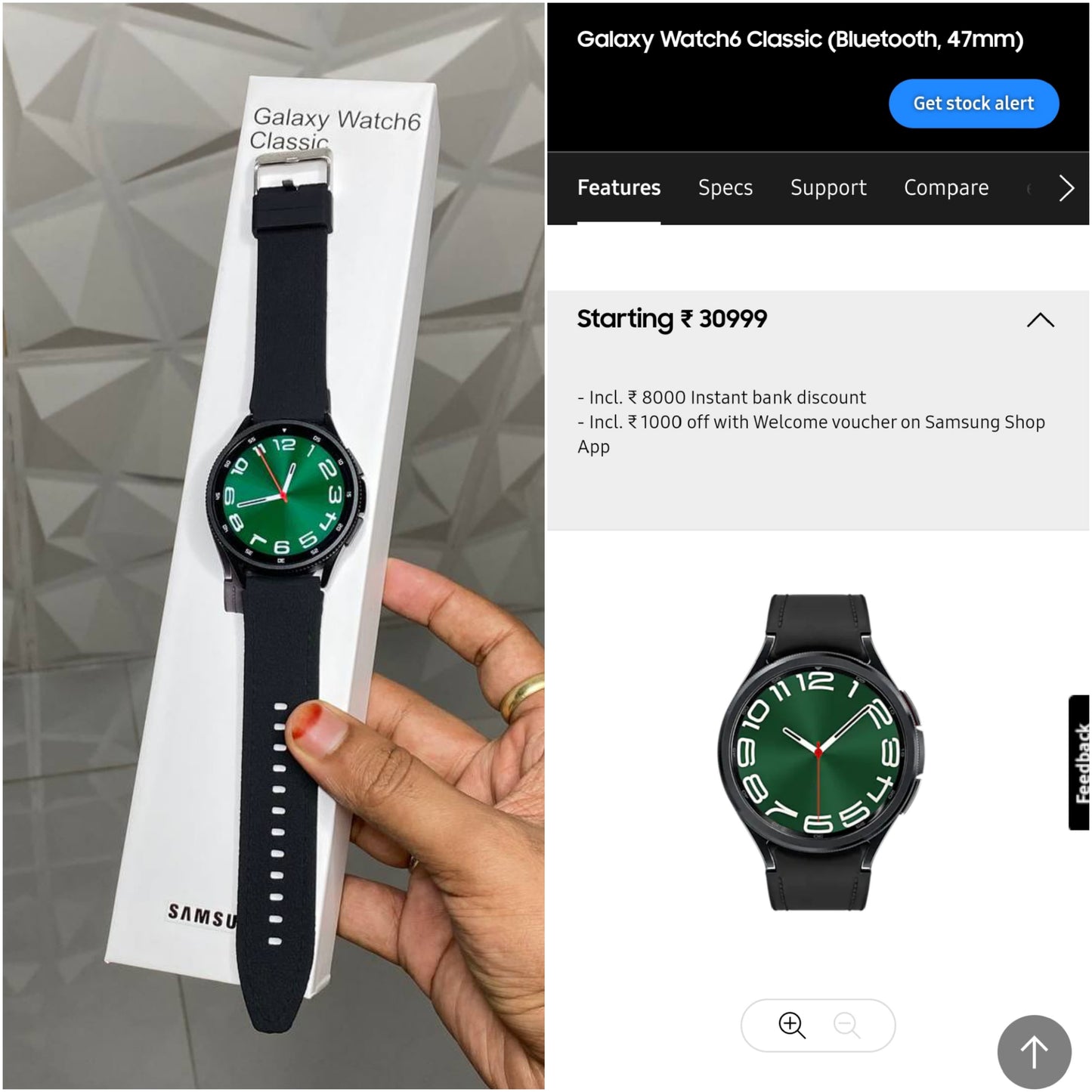 Stylish Samsung Galaxy Watch 6 Classic Smartwatch Unisex 1