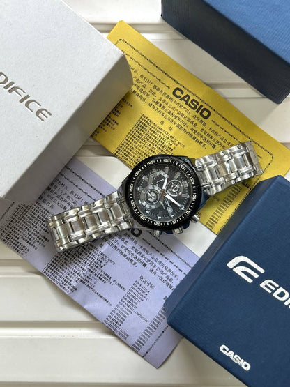 Casio EDifice EFR-539 Stainless Steel White Analog