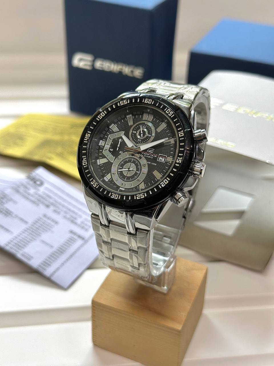 Casio EDifice EFR-539 Stainless Steel White Analog