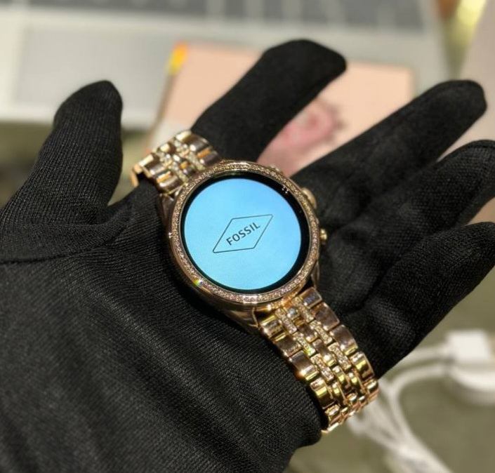 Luxurious Fossil Gen 9 Smartwatch with Calling and Amoled display